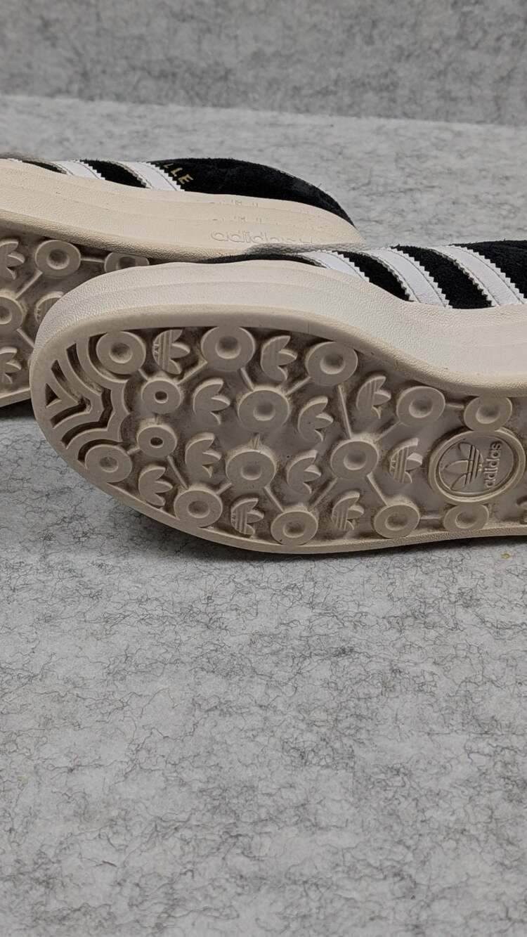 Adidas Gazelle Bold Core Black White Athletic Sneakers 6.5 - Picture 8 of 13